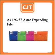 A412S-57 Astar Expanding File, A4, 12 Pockets, Transparent Color c