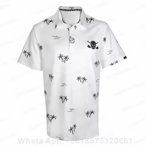 Men Coach Summer Golf Polo Shirt Short Sleeves Breathable Jersey Fashion Badminton Football Lapel Bu