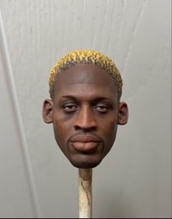 現貨自制1/6 芝加哥公牛隊 Chicago Bulls Dennis Rodman 頭雕一個，適合Enterbay 素體使用