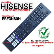 Hisense ERF3N80H Smart TV Remote Control 32A4200G | 43A4200G | 55A6500G/H | 65A6500G/H | 55A8FH | 55