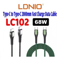 LDNIO LC102 USB-C TO USB-C 68W FAST CHARGING CABLE 2 METER