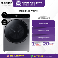 Samsung 17kg/10kg Front Load Washer Dryer with AI Ecobubble™, 17KG Wash & 10KG Dry | WD17T6300GP/SP 