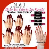 [READYSTOCK] Sticker Inai Jari Finger Cap Celup Pengantin DIY Henna Inai Republic
