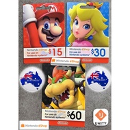 (AUS🇦🇺) Nintendo Switch eShop Prepaid Card Credits 充值卡[Fast Send]