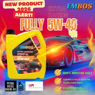 EMBOS 5W30 | 5W40 Fully Synthetic 𝐄𝐗𝐓𝐑𝐀 𝐑𝐀𝐂𝐈𝐍𝐆 | API SQ/CK4  4 Liter engine oil minyak hitam