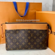 LV #2025男士手拿包 Pochette Voyage Souple 極新手拿包