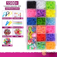 Kit Gelang Karet 4400 Dengan Kait Rajutan Logam 22 Warna Kit Pembuat Gelang Tenun Untuk Anak-anak Ki