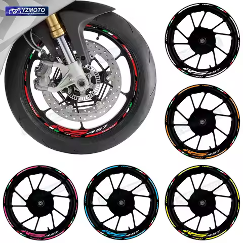 For RS457 RS 457 Motorcycle 17 Inch Racing Wheel Stickers Car Reflective Rim Motorbike Accessories H