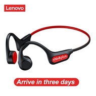 Lenovo X3Pro หูฟังไร้สายการนำกระดูกหูฟังบลูทูธไม่ใช่ในหู IPX5 ชุดหูฟังกันน้ำพร้อมไมโครโฟนสำหรับกีฬาว