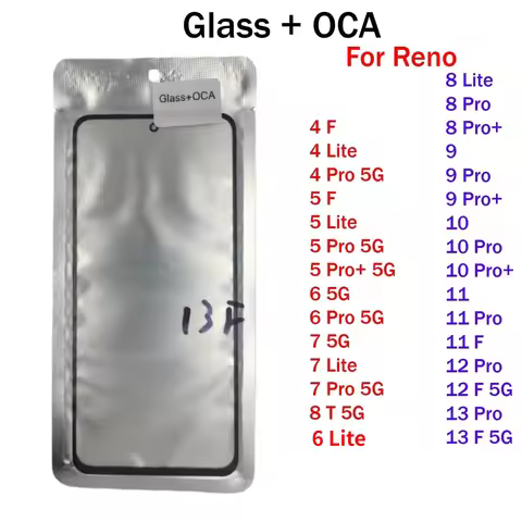 For Oppo Reno 13 12 11 10 9 8 7 6 5 4 Pro+ Plus 13F 12F 11F 5F Lite 8T 5G Touch Screen Front Outer G