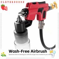 CLEVERHD Wash-Free Airbrush, Durable Easy to Spray 50ml Mixing Jar, Model Painting with Marker Rack 