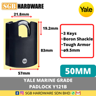 Yale Y121B Anti Cut Boron Padlock With Tough Armour (40mm-50mm) / Yale Y121 / Yale Y121B