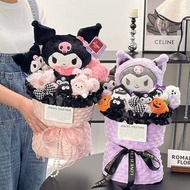 kuromi 公仔花束 情侶 布丁狗 布甸狗 pompompurin 畢業花束 週年 紀念日 結婚 求婚 公仔 送禮 生日禮物 聖誕禮物 裝飾 新年禮物 實用 日用品 情人節 玉桂狗 肉桂狗 cinn