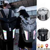 【SG Stock】40L reflective student leisure school bags waterproof foldable Men's woman travel Backpack