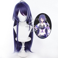 Jecarden HSR Acheron Cosplay Wig 70cm Long Straight Wig Purple White Wig Cosplay Anime Cosplay Wigs 