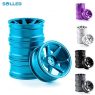 4pcs Aluminum Alloy Wheel 1/10 Flat Running Drift Climbing Car Wheel Compatible For HSP 94122 94123 