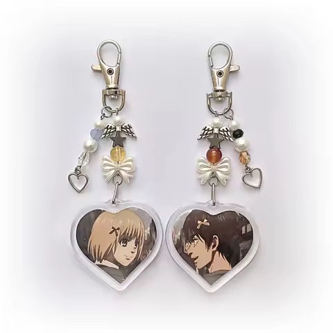 Attacking giants armin & eren keychains