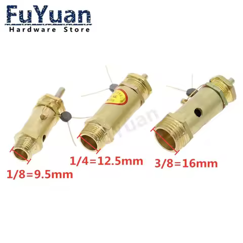 1PCS Adjustable Air Compressor Safety Release Pressure Valve for Boiler Steam Generator G1/4 G3/8 G1