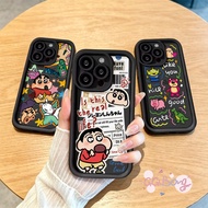 Graffiti Case Cute Shinchan Pattern Hot Style Shockproof Infinix 60i 50i 40i Smart 10 9 8 Pro Spark 