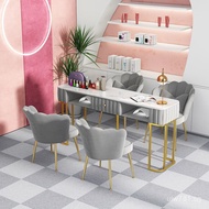 Manicure ins Light Luxury Internet Celebrity Style Set Nordic Table and Chairs Nail Table Japanese S