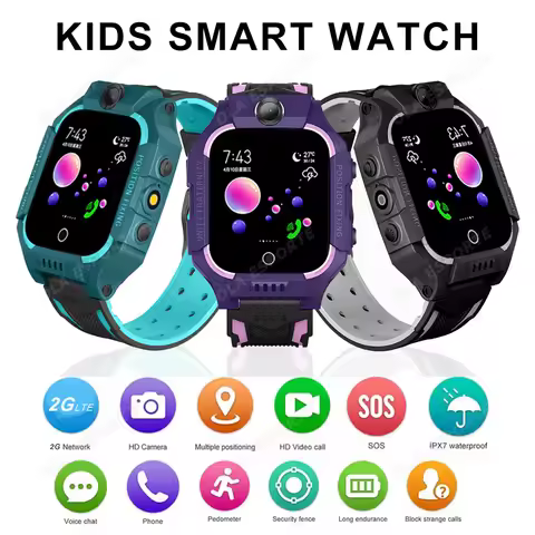 Kids Smart Watch SIM Card GPS HD Camera Video Call SOS Location Monitor Smartwatch for Child Boy Gir