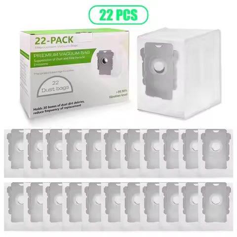 22pcs Vacuum Bags Compatible with iRobot Roomba i7 i7+ i3 i3+ i8 i8+ j5+ i5+ i4 i4+ i1+ i6 i6+ j5+ j