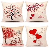 1pc/4pcs Valentines Day Velvet Throw Pillow Covers,45*45CM (excluding Pillow)