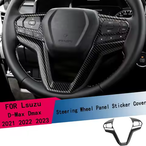 Car Steering Wheel Frame Cover Trim for Isuzu D-Max Dmax 2021 2022 Accessories Steering Wheel Decora