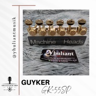 Guyker GK55SP Vintage locking tuner Inline 6 Gold