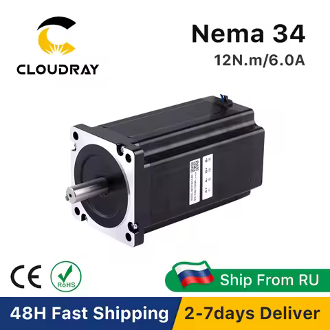 Nema 34 Stepper Motor 12N.m 6.0A 2 Phase 155mm Stepping Motor High Torque for CNC engraving milling 