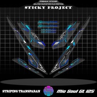 TRANSPARENT STICKER MIO SOUL GT 125 STRIPPING/ SOUL GT 125 VARIATION/ SOUL GT125 FOURSTORE 72/