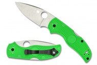 มีดพับ Spyderco Native 5 Salt Folding Knife LC200N Satin Plain Blade, Green FRN Handles (C41...