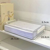 透明文件盒 A3 A4 文件收納 辦公室文具 檔案資料盒 塑料收納盒- 證件收納盒大號 均碼