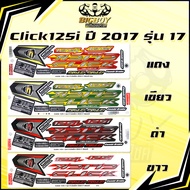 Click125i 2017 Sticker Model 17 (Glossy Bright Colors Full) Click125i 2017 17 Click125 i (Alloy Whee