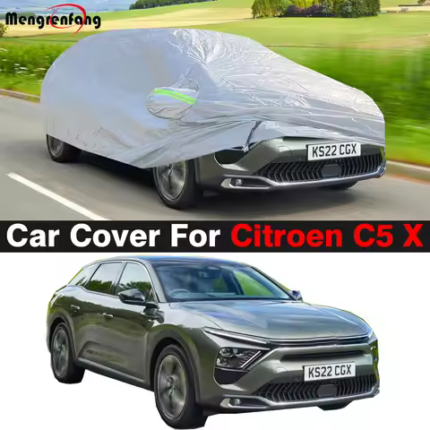 Car Cover For Citroen C5 X 2020-2025 Windproof Auto Indoor Sun Snow Rain Dust Resistant Cover