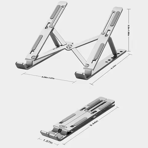 New Adjustable Laptop Stand Aluminum for Macbook Tablet Notebook Stand Table Cooling Pad Foldable La