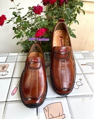 Giày lười nam da bò mẫu mới..phom dáng chuẩn đẹp..thiết kế sang trọng..mã L02..màu nâu vàng..bảo hàn