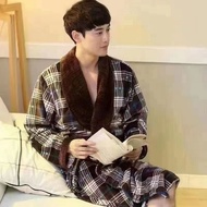 baju tidur kimono pria dewasa import beludru tebal