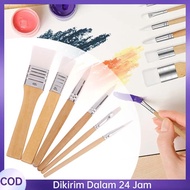 (6pcs) Painting Brush Painting Brush Set Paint Brush Paint Painting Brush Nylon Round Flat Brush Pai