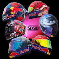 หมวกกันน็อคเตมใบSensho pit bull 93 รองรับหูฟังบลูทูธ ฟรีสติกเกอร์ pit bull ,sensho