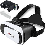 Retoo Virtual Reality Glasses for 3.5,6.3 Inch Smartphone with Remote Control and 360° Viewer, VR He
