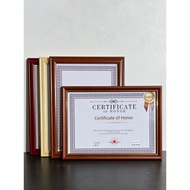 Solid Wood Certificate Frame a4 Honor Certificate Photo Frame Certificate Frame Authorized Certifica