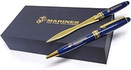 United States Marine Corps Gift Set - Ballpoint Pen &amp; Letter Opener With Gift Box BP-202