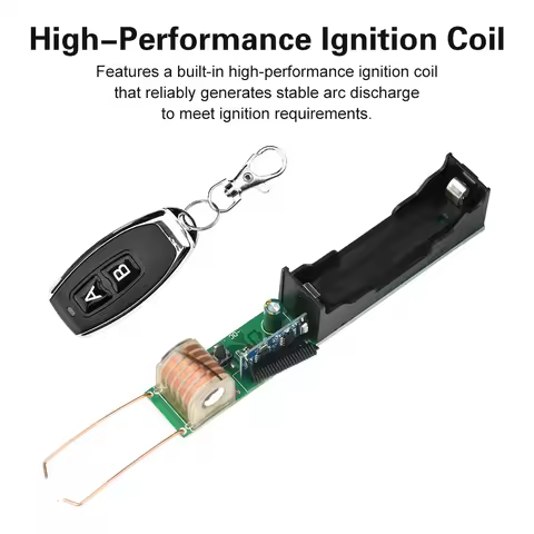 DC 3.7V 15KV 25KV High-voltage Generator Remote Igniter Booster Step up Coil Arc Discharge Module 50