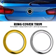 NOBELJIAOO Car Rear Badge Ring Cover Logo Frame Trim Sticker Fit For BMW 1 Series F20/F21 2011 - 201