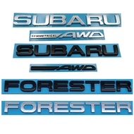 3D For Subaru SYMMETRICAL AWD  BRZ LEGACY Forester Outback WRX XV Impreza Logo Emblem Metal Badge De