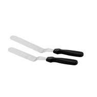 Stainless Steel Angular Spatula Black Handle