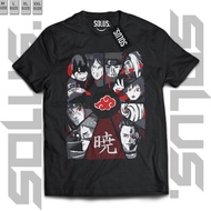 T-Shirt Clan Akatsuki Red Naruto Anime