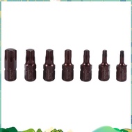 7Pcs T20-55 Torx Screwdriver Bit S2 Steel 10mm Hex Shank for Impact Screwdriver T20/T25/T30/T40/T45/