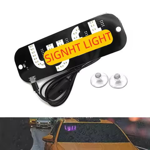 1PCS Car LED Taxi TAXI USB Indicator Light LY-FT TYPE-C Car Light License Plate Light 5-6V